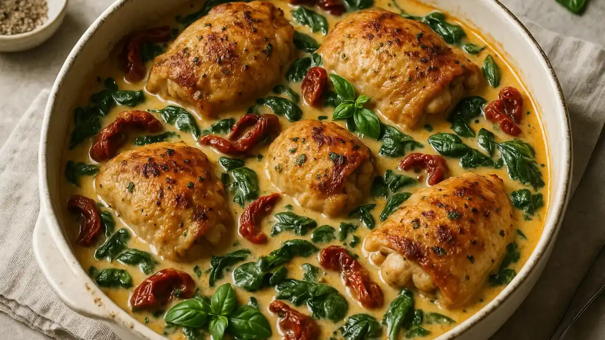 Tuscan Chicken Casserole